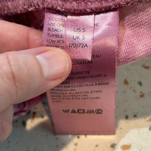 Free People‎ Pink Jean Shorts with Belt Sz Small - Picture 10 of 10